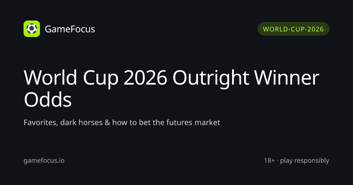 World Cup 2026 Outright Odds: Winner Favorites | GameFocus